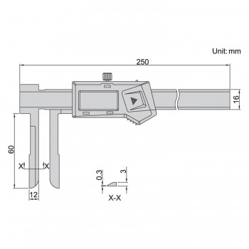 Dijital Bıçak Ağızlı Kumpas 15-150mm INSIZE 1123-150A