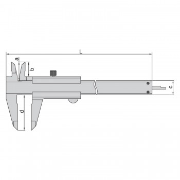 Standart Mekanik Kumpas 200mm INSIZE 1205-150S