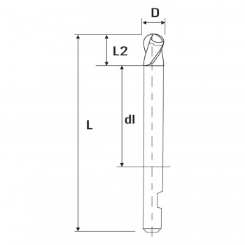 Üç Ağız Düz Tip Model Freze MRK - 805120200 12 * 200 mm - Z 3